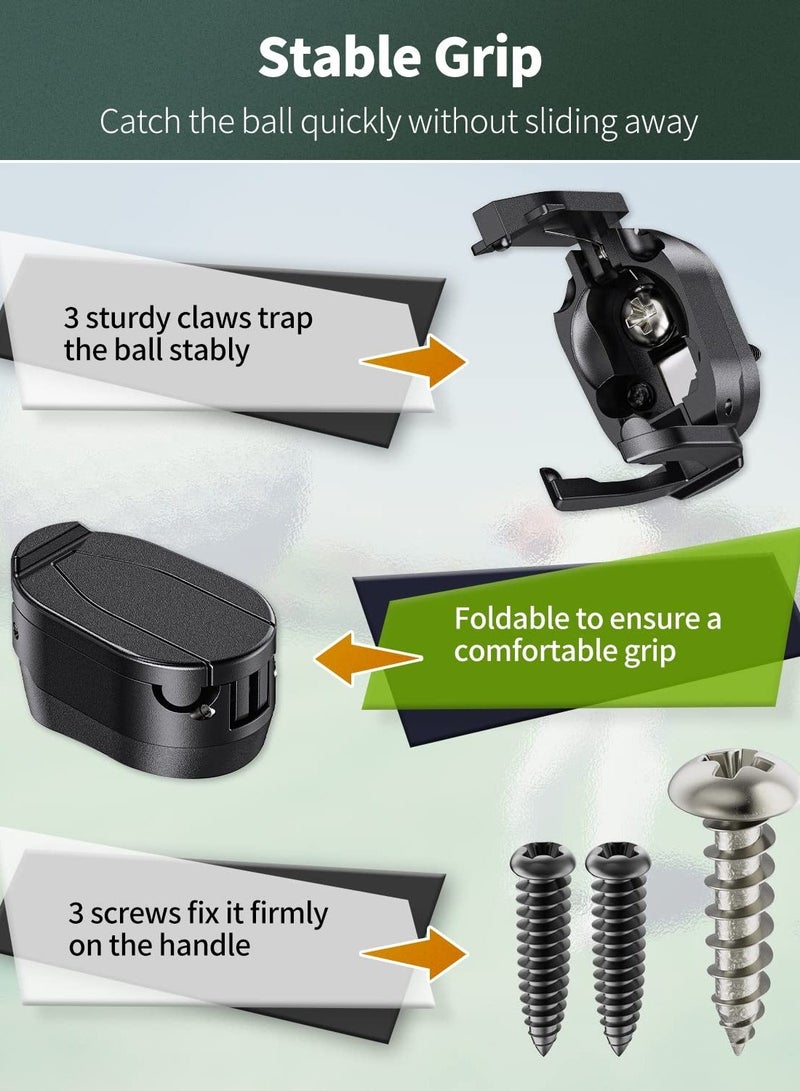 Excefore 6 Pcs Golf Ball Retriever Grabber, Golf Ball Retriever for Putter, for Putters Golf Pick-up Claw Plastic Grip Sucker Tool Portable Back Saver for Golfers - Image 3